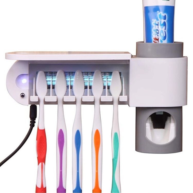 Toothbrush Sanitizer Holder bid-dispenser tat-toothpaste